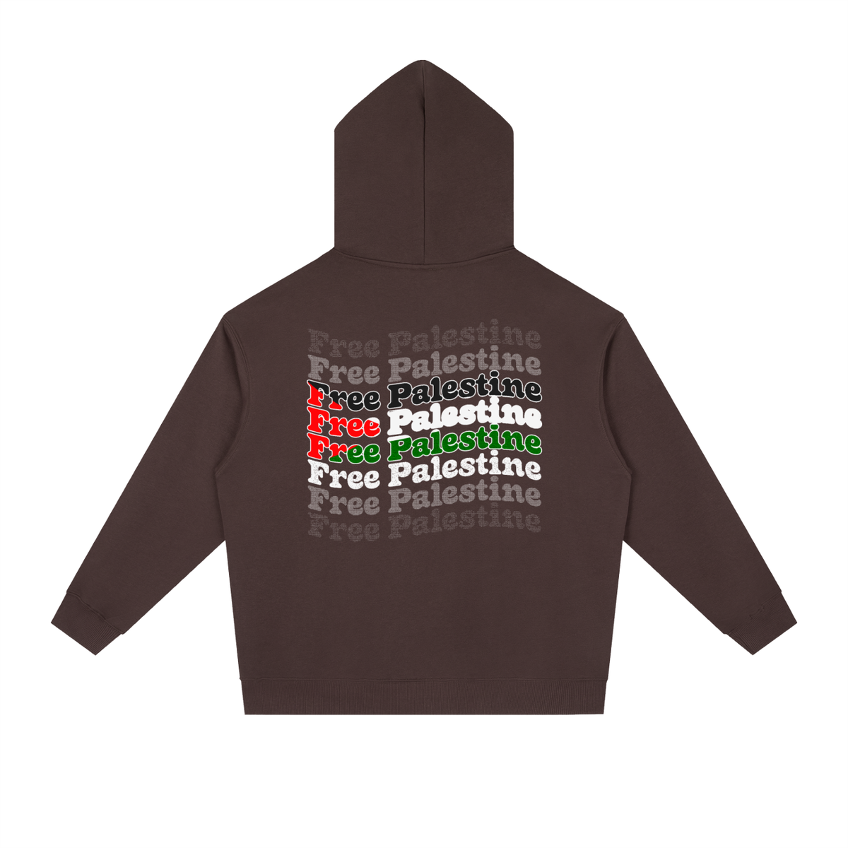 Free Palestine Flag Essential Heavyweight Drop-Shoulder Hoodie