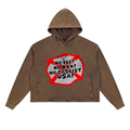 No ICE No KKK No Fascist USA Snow Wash Fleece Oversize Hoodie