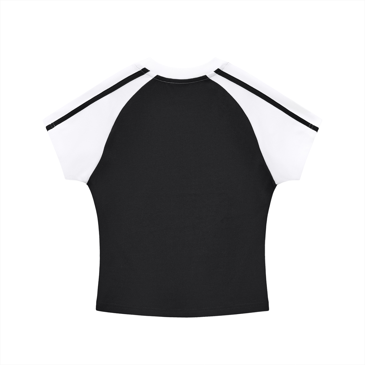 Free Palestine Flag Contrast Stripes Bodycon Raglan  Sleeve T-Shirt