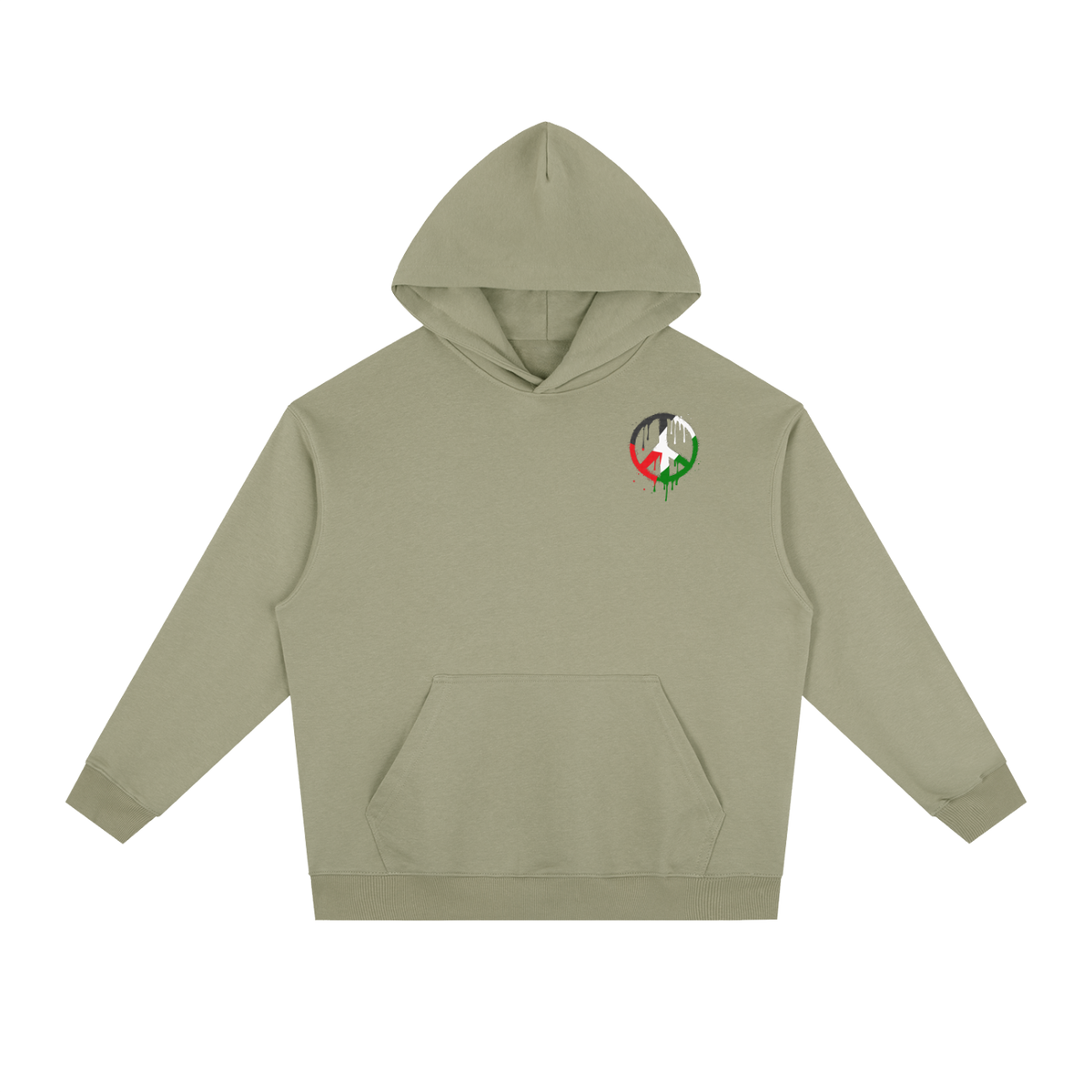 Free Palestine Flag Essential Heavyweight Drop-Shoulder Hoodie