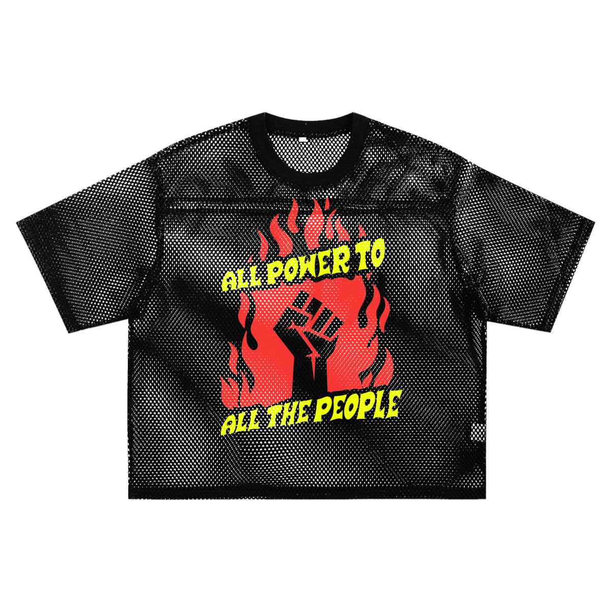 All Power to All the People Mineral Wash Boxy Cotton T-Shirt