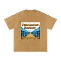 Data Center Destroy Snow Washed Oversized Cotton T-Shirt