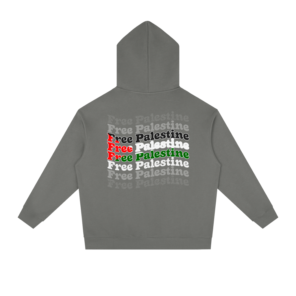 Free Palestine Flag Essential Heavyweight Drop-Shoulder Hoodie